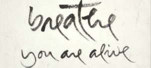 Breathe you are alive