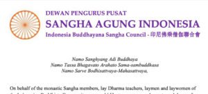 Pesan dari Sangha Agung Indonesia