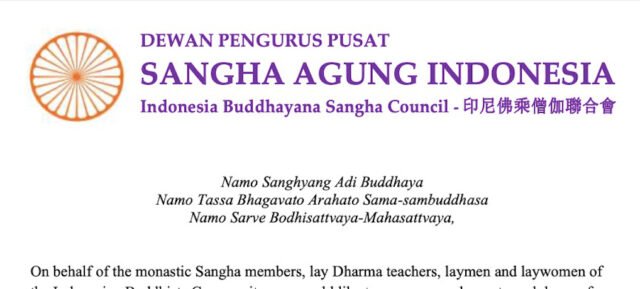 Pesan dari Sangha Agung Indonesia